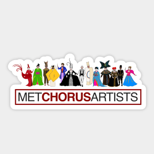 Met Chorus Artists Sticker